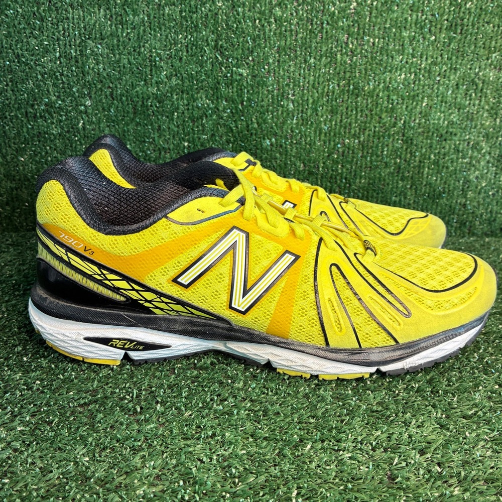 New Balance 790 V3 Speed Ride Revlite Neon Athletic Running Shoes Yellow Mens 10